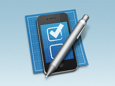 iOS Development Tool Icon application blueprint check coder developer grid icon ios iphone mac mobile os pen x