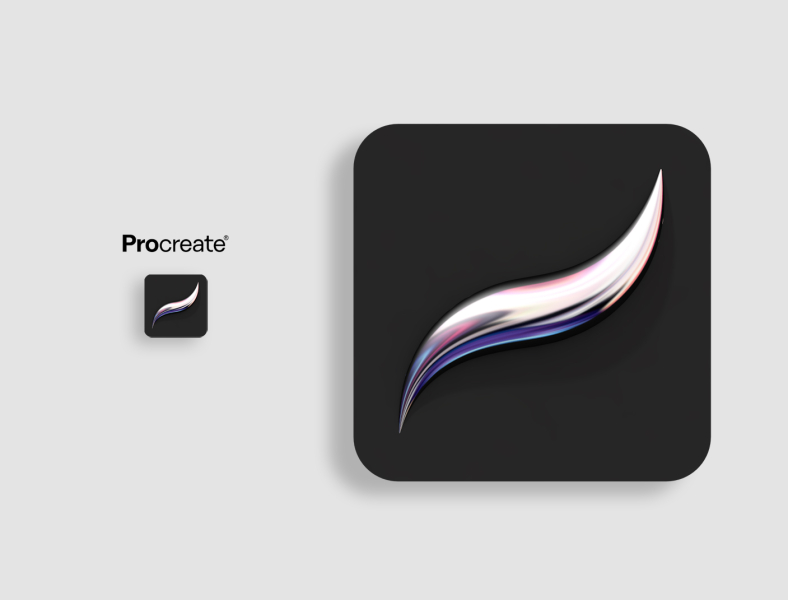 ProCreate App Icon | Logo design examples, Procreate app, Logo design