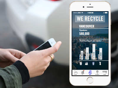 We Recycle app screen ios app ui