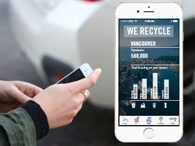 We Recycle app screen app ios ui