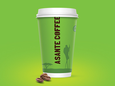 Asante Coffee Logo & Cup brand cafe coffee cup design illustration kenya logo vector