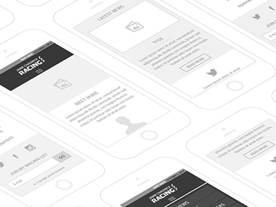 Mobile Site Wireframe