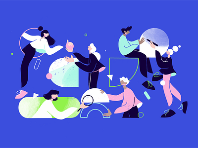 Team by Nata Schepy on Dribbble