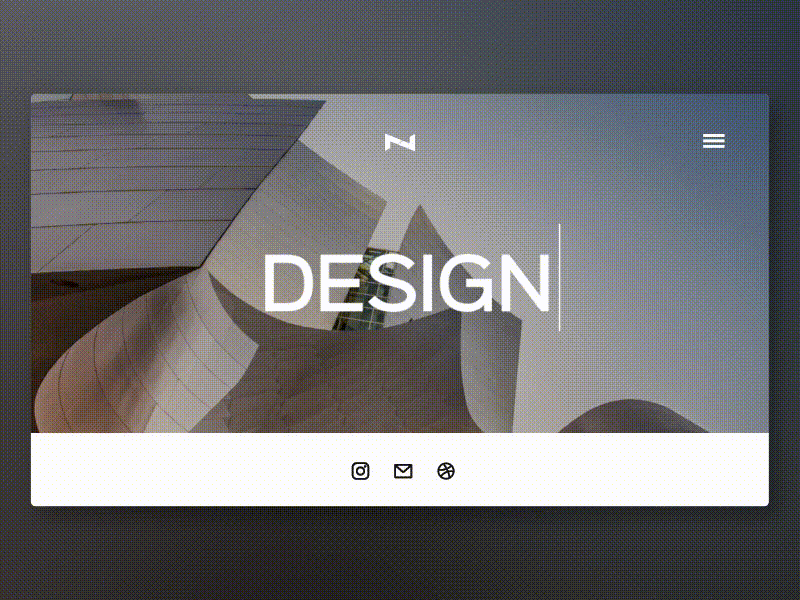 Personal Website - NV animation html landing motion page portfolio site type ui ux website