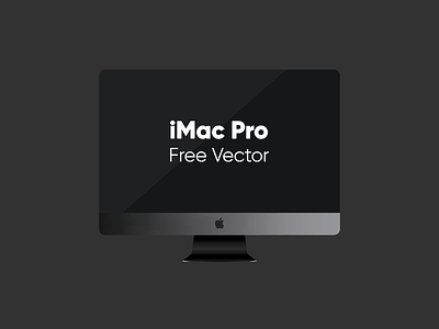 iMac Pro Vector Freebie