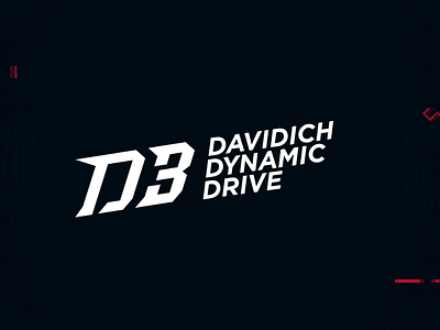 D3 — Logo animation branding d3 design drive dynamic logo motion nikita vantorin nv race
