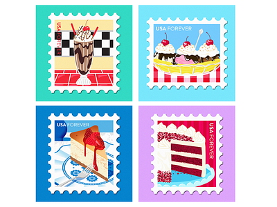 Classic American Dessert Stamps pt. 2