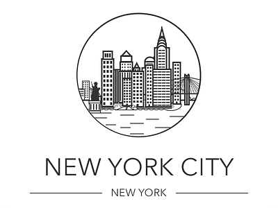 New York City city drawing illustration line art new new york ny nyc sketch york