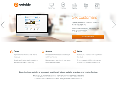Getable for Business css3 getable landing page web web design work