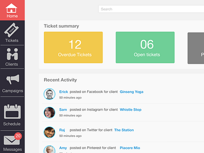 Marketing platform dashboard icondesign icons ui ux