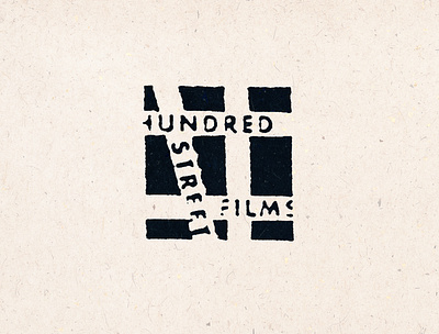 Hundred Street Films branding collateral design icon illustration lettering logo type typography vector