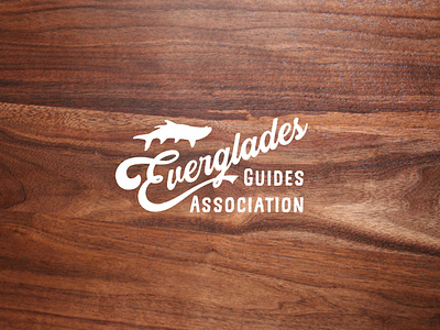 Everglades Guide Association branding design lettering logo typography vector