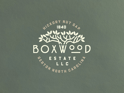 Boxwood Estate Logo design logo typography vector