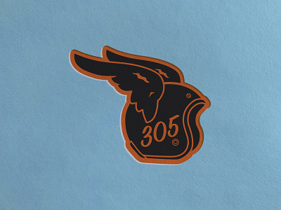 305 Speed Shop icon illustration logo typography