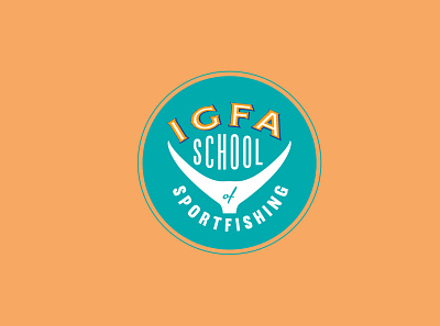 IGFA School logo branding design lettering logo typography vector