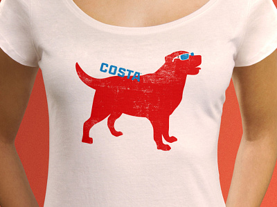 Costa shirt design apparel apparel design branding design illustration lettering logo merchandise typography vector