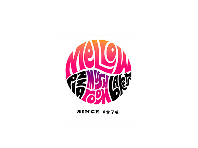 Mellow Mushroom Pizza logo branding design icon illustration lettering logo typography vector