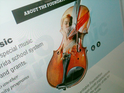 Charity Website slider homepage blue