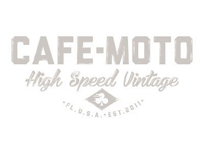 Cafe-Moto Shirt (again) grunge shirt typography vintage