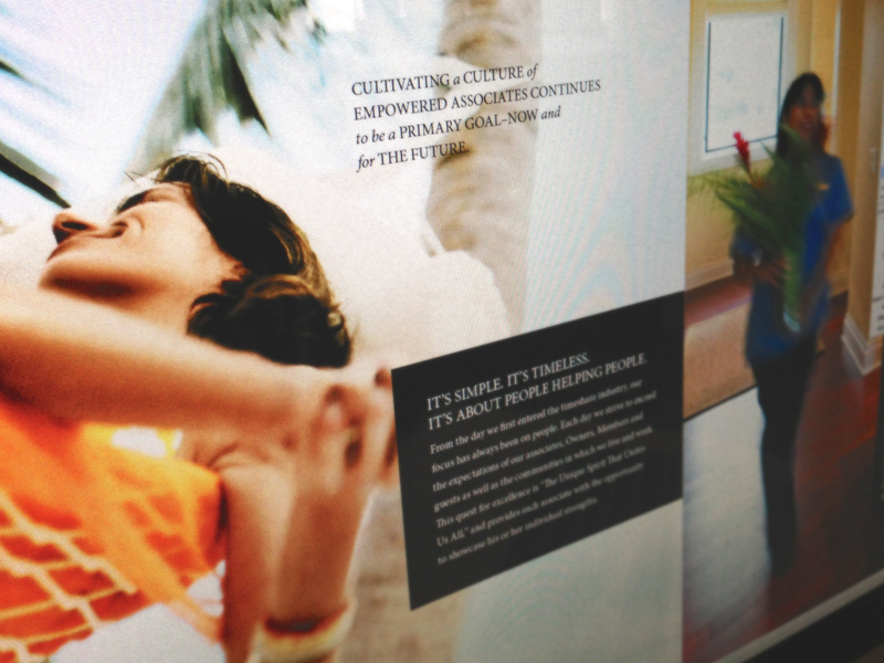 Report Spread layout print annual serif orange book