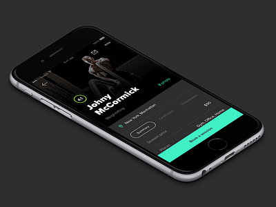 Sport App acid app black green ios mobile profile sport