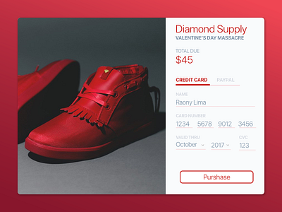 Credit Card Check-Out | Daily UI #002 checkout ui design user interface ux design visual design