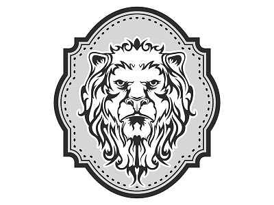 Lion2 aggression animal characters heraldic ilustration isolated lion mammal pets sign symbol violence