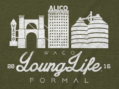Younglife Waco Shirt alico silos suspensionbridge texas waco wacotown younglife