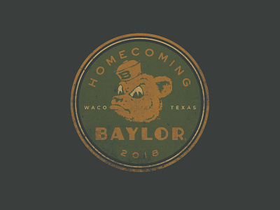 BU Hoco 18 baylor bear design homecoming logo sailor shirtdesign texas vintage waco wacotown