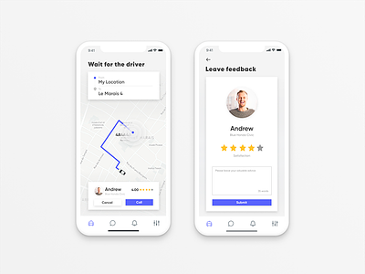 Ersteg Taxi App design driving furniture iphone x taxi ui user experience user interface ux