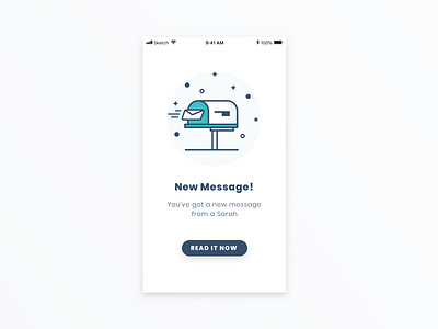 Daily UI #11: Flash Messages 011 daily dailyui dailyui11 icon illustration mailbox message ui user interface