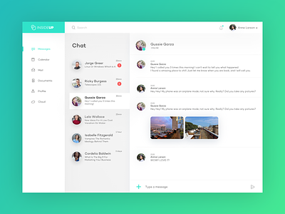 Daily UI #13: Direct Messaging 013 chat clean daily ui 013 dailyui dailyui 013 direct message messager ui user interface ux ui web app