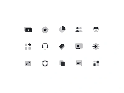 Duo tone icon set duo tone glyphs icon icon design icon set icon system iconography icons minimal simple symbols