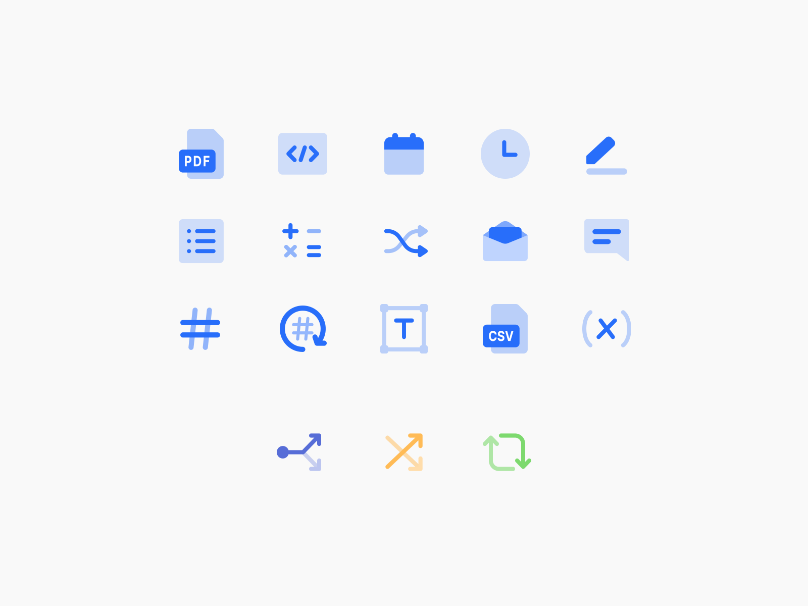 Utility and Logic Icons - Duotone app icons duotone duotone icons icon set icondesign icons interface icons pack svg icons ui