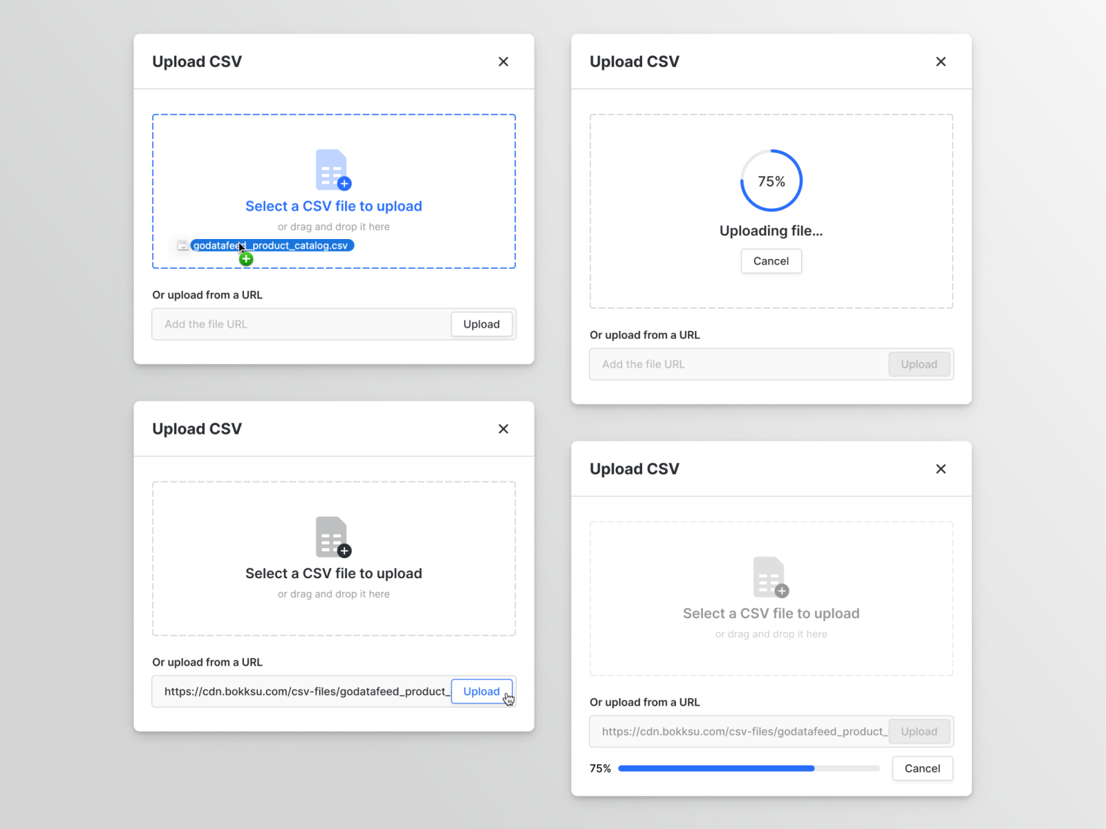 CSV Uploader By Felipe Pires For Alloy Design On Dribbble