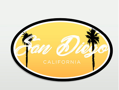 My Hometown - San Diego Ca. design illustration typography vector visual design