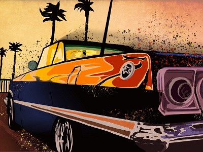 63 Impala Digital Illustration