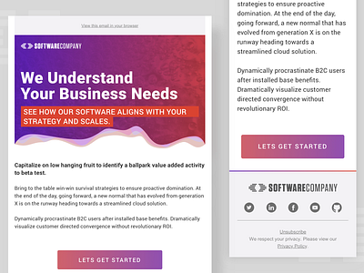 Email Design - SaaS Company 360 Campaign