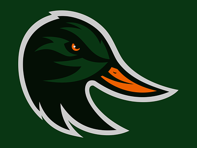 Ducks concept logo duck hockey sports logo