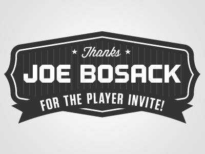 Thanks Joe Bosack