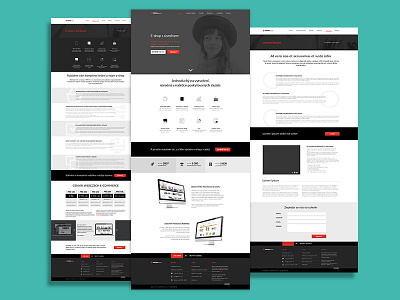 Black and red website black concept design interface red redesign user ux web website