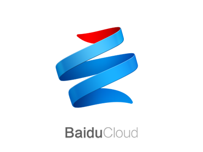 baidu cloud logo brand cloud dna icon ideograph logo ribbon
