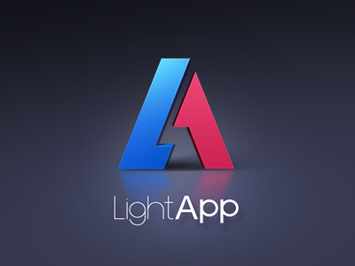 light app logo a app baidu brand falsh fast iocn l light logo no.1