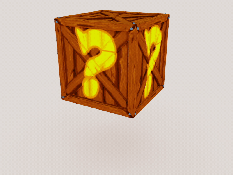 Mystery box 3d blender crash bandicoot low poly mystery box video games