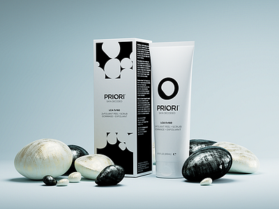 Priori Skincare Rebrand 3d advertising blender commercial product skincare