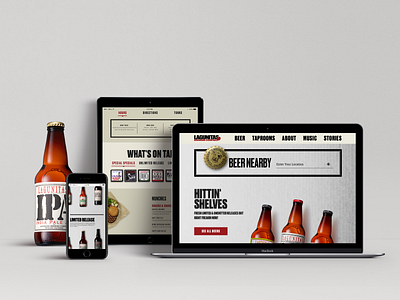 Lagunitas Responsive design home page layout mobile responsive ux web design web dev website