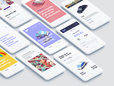 Lyft App design layout mobile responsive typography ux web design web dev website