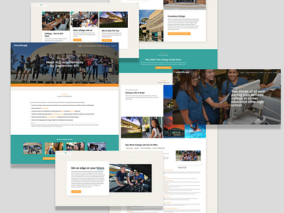 My College Promise Screen Collage design layout responsive typography ux web design web dev website