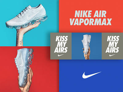 Nike Vapor Max Video Still Collage branding design layout logo typography web design web dev website