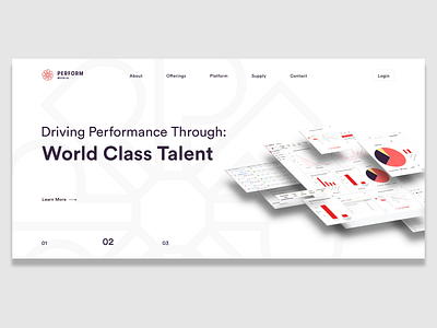 Perform Media Landing Page design landing page layout responsive ux web design web dev website